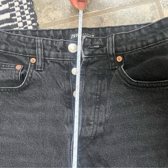 High Rise Black Denim Zara Jeans - Picture 6 of 6
